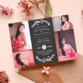 Midnight Garden Quinceañera Invite Kaart