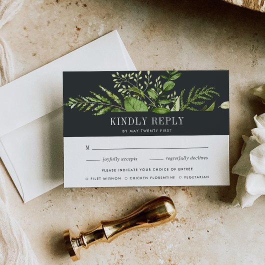 Midnight Garden | RSVP-kaart voor maankeuze RSVP Kaartje