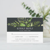 Midnight Garden | RSVP-kaart voor maankeuze RSVP Kaartje (Staand voorkant)