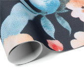 Midnight Garden Symphony Afdrukken | Bold Floral A Cadeaupapier (Rol Hoek)