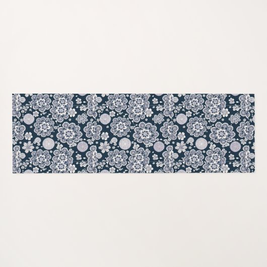 Midnight Garden Tapestry Yogamat (Achterkant (horizontaal))