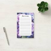 Midnight Garden Violet Hydrangea Waterverf Post-it® Notes (Kantoor)