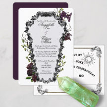 Midnight Garden Waterverf Baroque Coffin Wedding