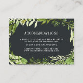 Midnight Garden | Wedding Hotel Accommodatie Kaart (Voorkant)