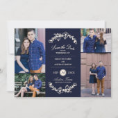 Midnight Garden Wedding Save the Date (Voorkant)
