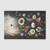 Midnight Garden Wildflowers Decoupage Tissuepapier (Voorkant)