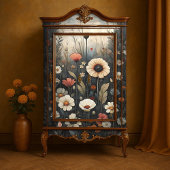 Midnight Garden Wildflowers Decoupage Tissuepapier