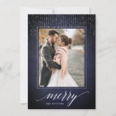 Midnight Garland | Vakantieknopkaart Feestdagenkaart (Voorkant)