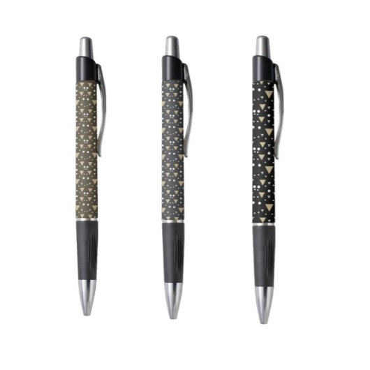 Midnight Geometry Luxe Tie Pen