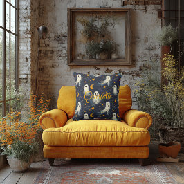 Midnight Ghosts Halloween met hemelse motieven Kussen