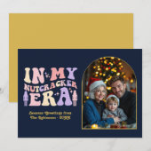 Midnight Glam In My Nutcracker Era Christmas Photo Feestdagenkaart (Voorkant / Achterkant)