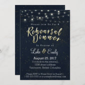 Midnight Glamour repetitie diner Kaart (Voorkant / Achterkant)