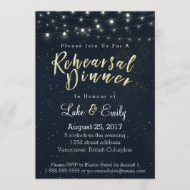 Midnight Glamour repetitie diner Kaart