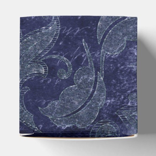 Midnight Glimmer  Damask Bedankdoosjes (Bovenkant)