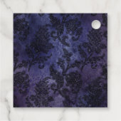 Midnight Glimmer Diamant Bedankjes Labels (Achterkant)