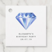 Midnight Glimmer Diamant Bedankjes Labels (Voorkant)