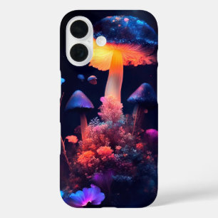 Midnight Glow: Paddenstoelen & Blooms Hoesje