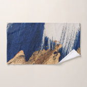 Midnight Gold: Abstract Elegance Bad Handdoek (Handdoek)