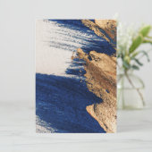 Midnight Gold: Abstract Elegance Kaart (Staand voorkant)