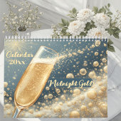 Midnight Gold Champagne Dreams Funky Quotes Modern Kalender
