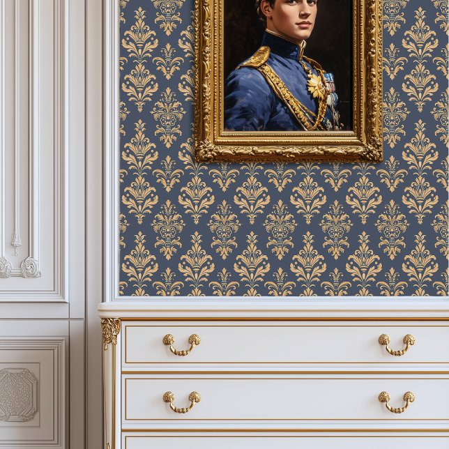 Midnight Gold Elegance Prinsesscore Behang (Midnight Gold Elegance Princesscore Wallpaper)