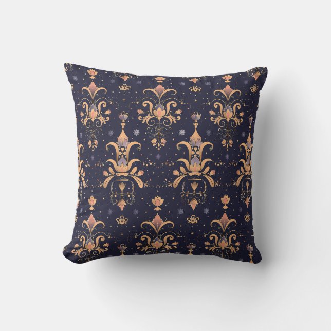 Midnight Gold Enchantment Princess Kussen (Voorkant)