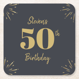 Midnight Gold Milestone Kartonnen Onderzetters