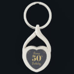 Midnight Gold Milestone Sleutelhanger<br><div class="desc">This Midnight Gold Milestone keychain is an elegant celebration surrounded by fireworks. Ideal for milestone parties and retirement send-offs. You can personalize many elements,  such as the milestone number and text. Most elements can be removed or rearranged to suit your preferences. Enjoy!</div>