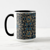 Midnight & Gold Royal Islamic Geometric Mosaic Mok (Links)