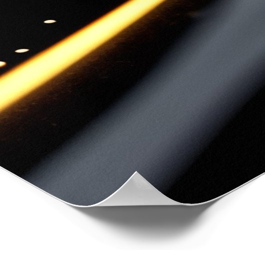 Midnight Gold Surge Poster (Hoek)