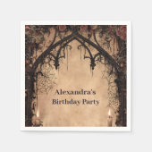 Midnight Gothic Cathedral Birthday Servet (Voorkant)