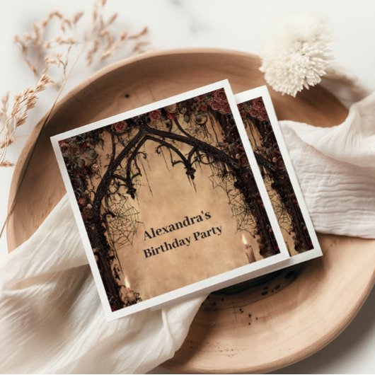 Midnight Gothic Cathedral Birthday Servet