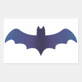 Midnight Gradient Bat-Sticker Rechthoekige Sticker (Voorkant)