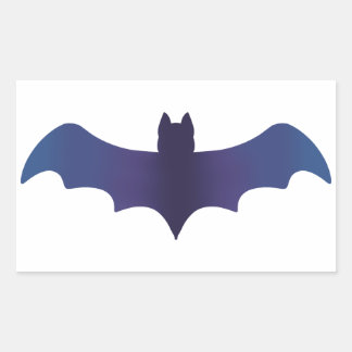 Midnight Gradient Bat-Sticker Rechthoekige Sticker