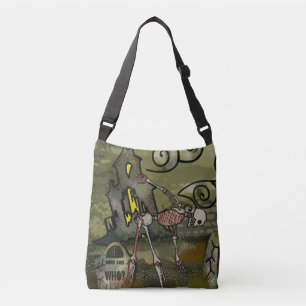 Midnight Graveyard Whimsical Crossbody Tas