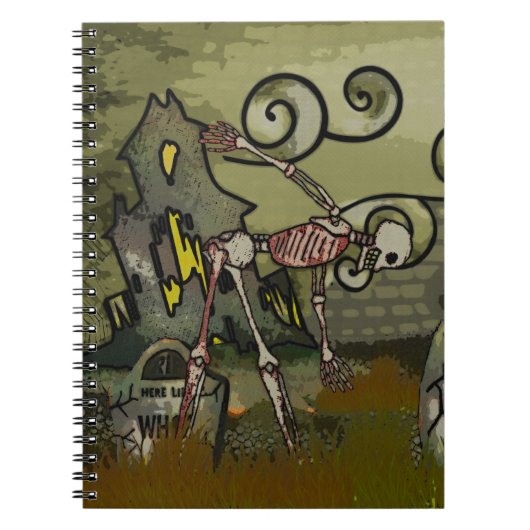 Midnight Graveyard Whimsical JOURNAL Notitieboek (Voorkant)