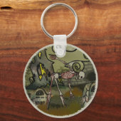 Midnight Graveyard Whimsical Sleutelhanger (Voorkant)