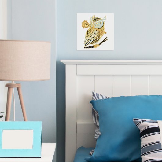 Midnight Great Horned Owl Folie Afdrukken (Insitu (Slaapkamer))