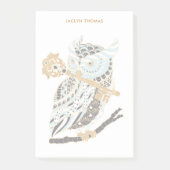 Midnight Great Horned Owl gepersonaliseerd Post-it® Notes (Voorkant)