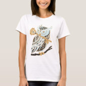 Midnight Great Horned Owl T-shirt (Voorkant)