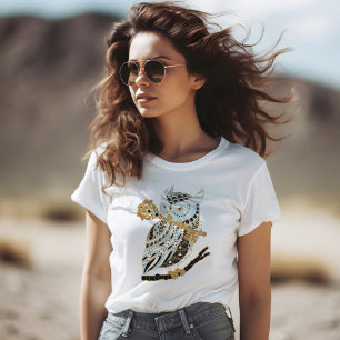 Midnight Great Horned Owl T-shirt