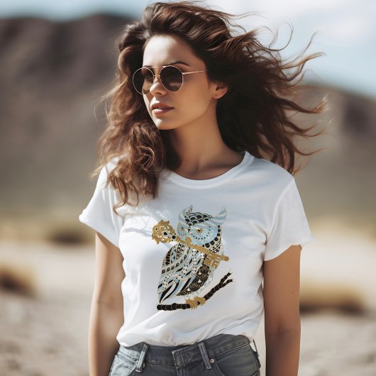 Midnight Great Horned Owl T-shirt