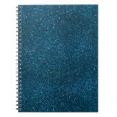 Midnight Green Glitter Notitieboek (Voorkant)