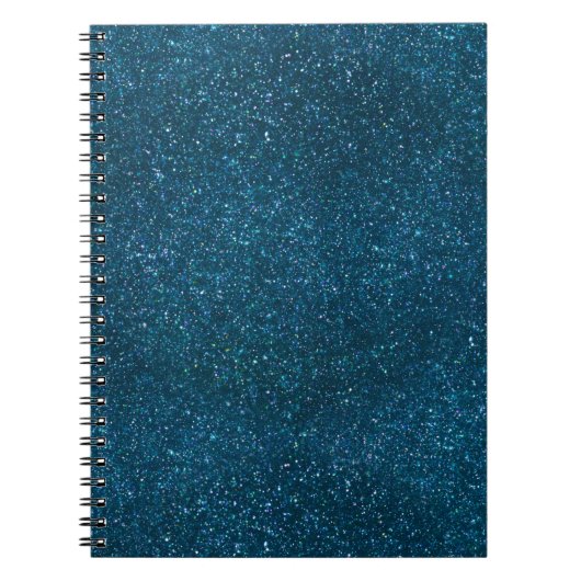 Midnight Green Glitter Notitieboek (Voorkant)