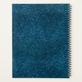Midnight Green Glitter Planner (Achterkant)