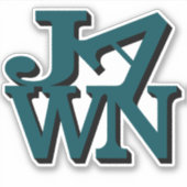 Midnight Green Jawn Sticker (Voorkant)