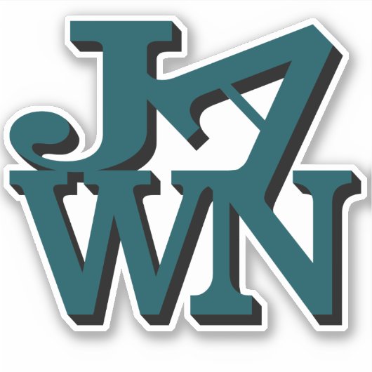 Midnight Green Jawn Sticker (Voorkant)