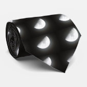 Midnight Half-Moon Stropdas (Opgerold)