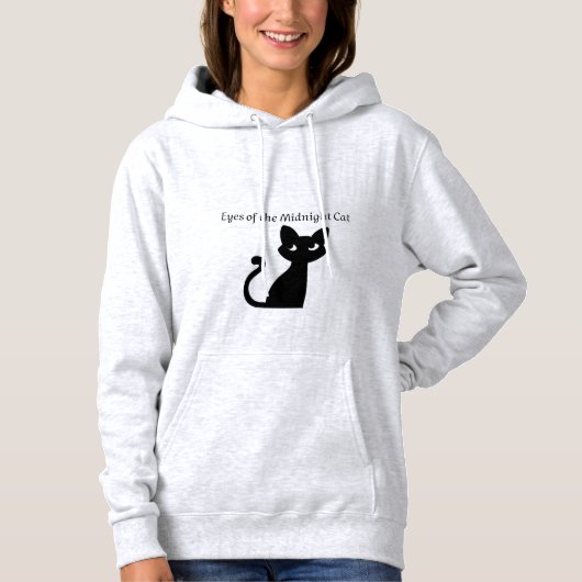 Midnight Halloween Cat Magic Hoodie (Voorkant)
