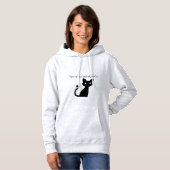 Midnight Halloween Cat Magic Hoodie (Voorkant volledig)